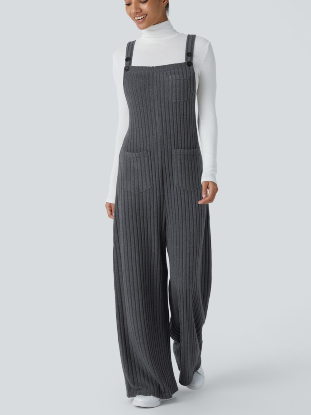 Halara ribbed soft jumpsuit L